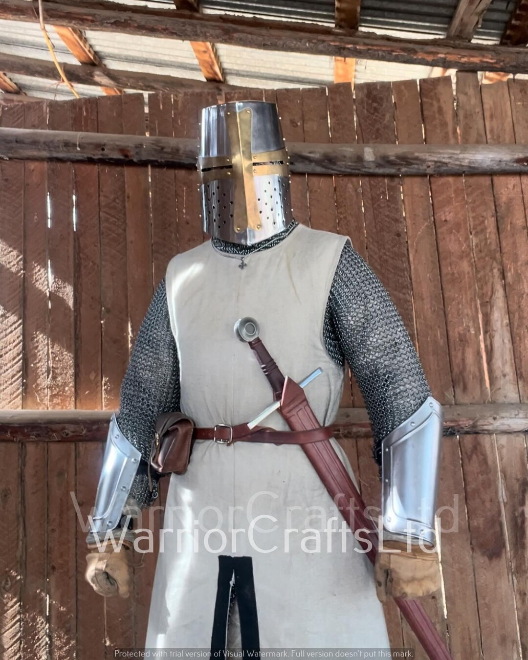 Medieval Knight Full Body Armor Templar | 18 Gauge Steel Royal Suit for ...