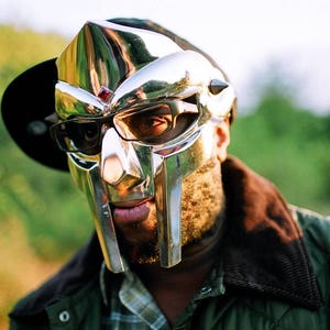 RIP MF DOOM Mask Hand-Forged Steel Face Armor Medieval Style Metal Mask for Cosplay & Collectors Madvillain Replica