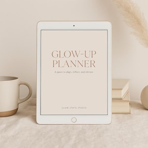 Glow-Up Planner | Printable & Digital Self-Care Journal (Undated)