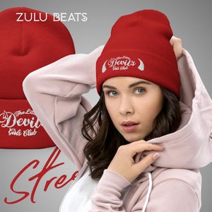 Czapka z mankietem Little Devil's Girls Club