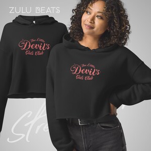 Little Devil's Girls Club - Bluza z kapturem typu crop