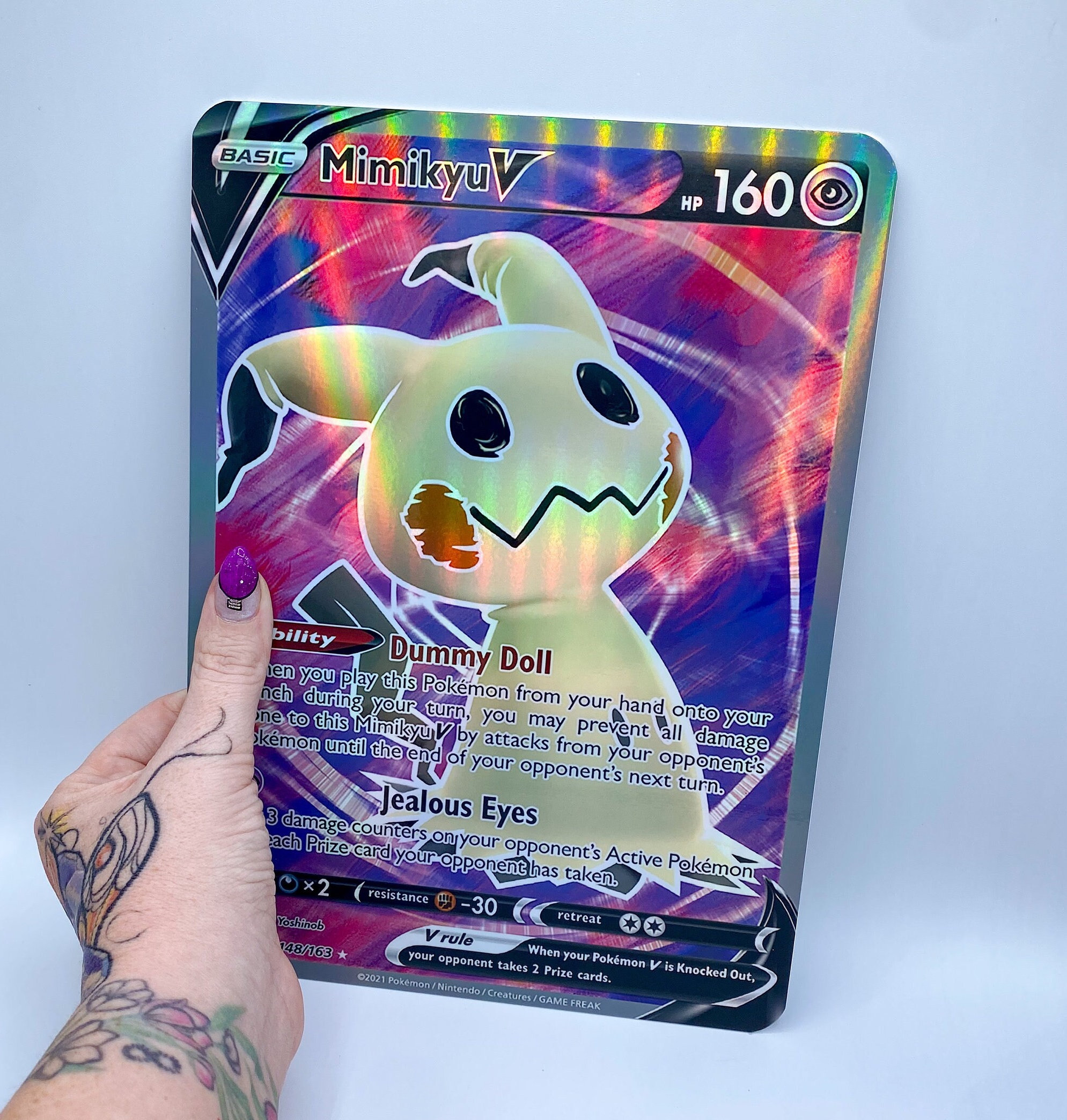 Custom Full Art Mimikyu V -  Hong Kong