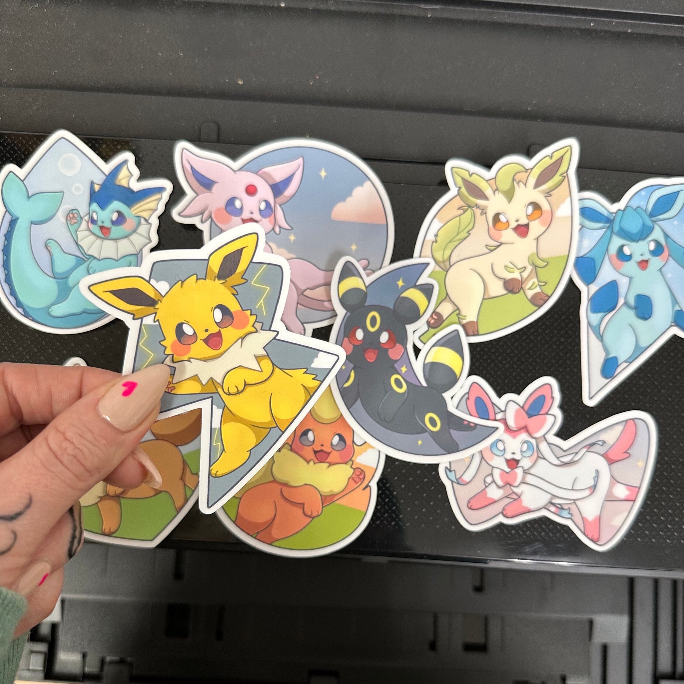 Eevee Evolution Witch Glossy Sticker Collection – Victoria Eng