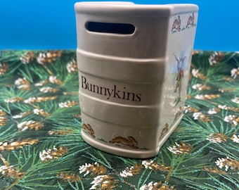 Vintage Royal Doulton Bunnykins Book-Shaped Money Bank