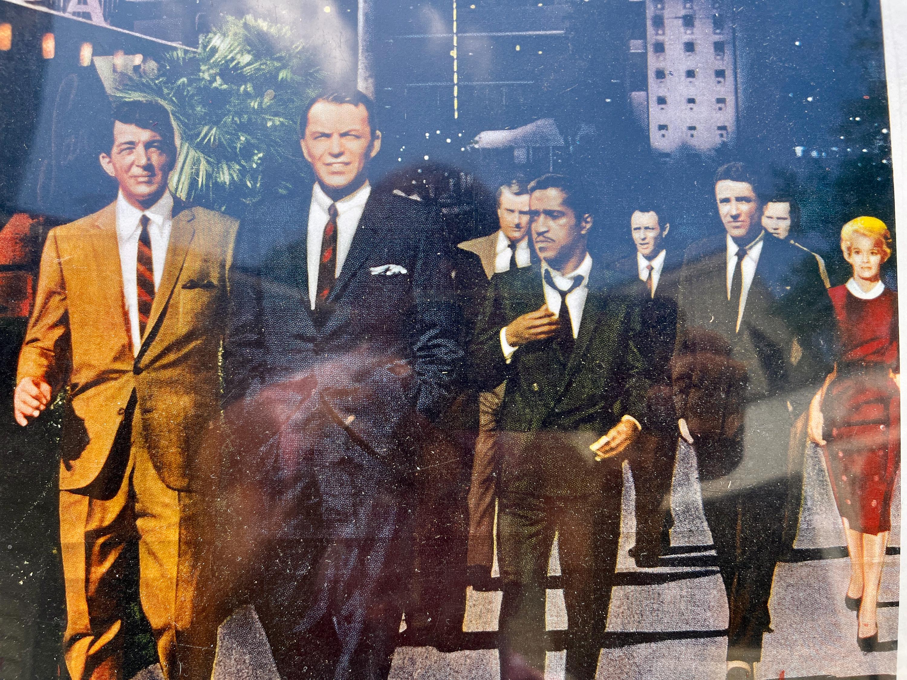 Ocean's Eleven Rat Pack Movie Advertisement, Frank Sinatra Dean Martin, Classic Hollywood Decor