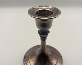 Vintage Oneida Silver-Plated Candleholder – Mid-Century Candlestick