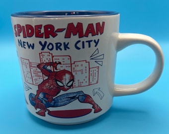 Silver Buffalo Comics Spider-Man New York City Ceramic Mug – Superhero Coffee Cup