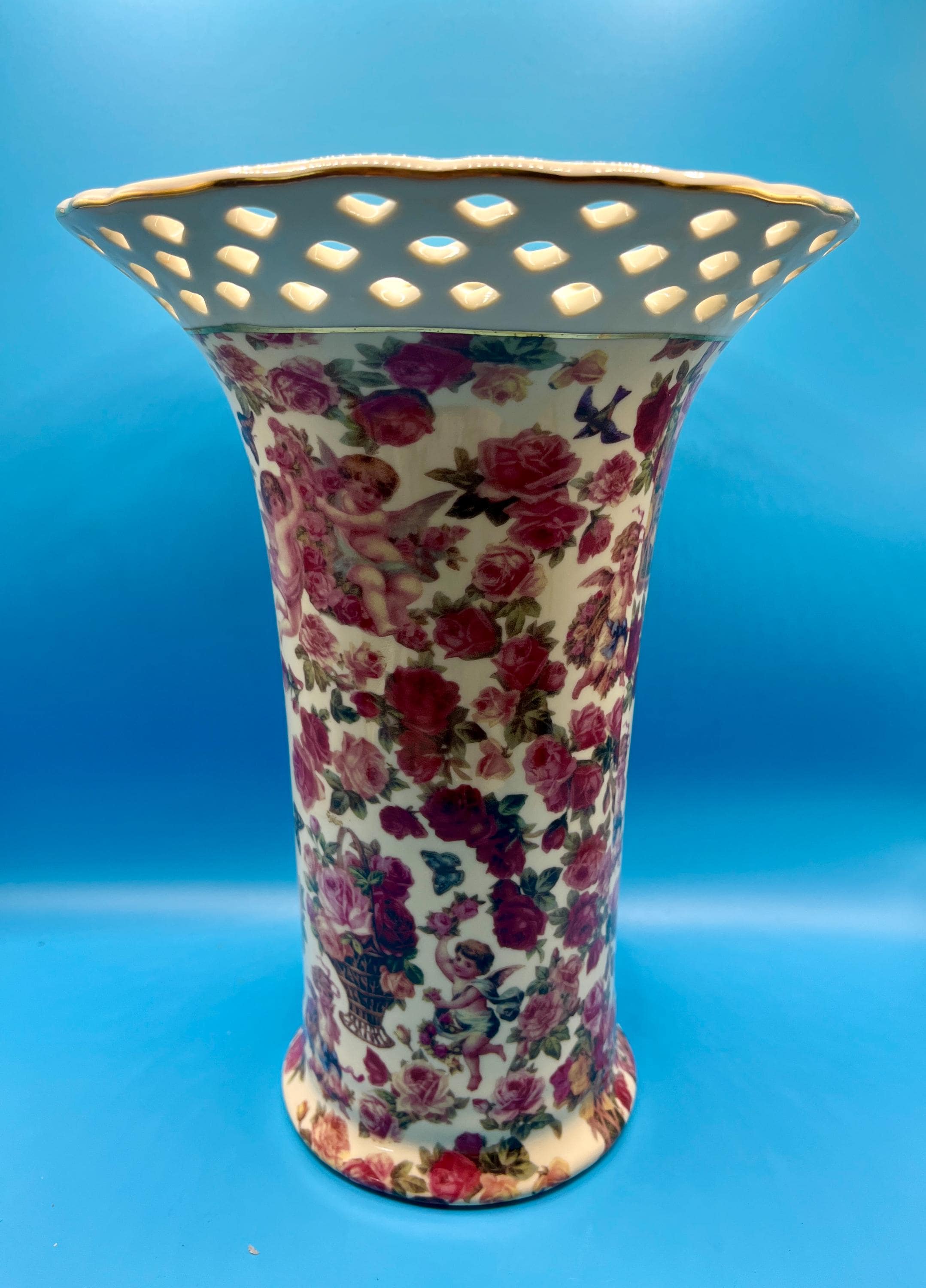 Antique Angel Vase - Etsy