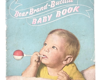1944 Baby Knitting Patterns Booklet: Bear Brand-Bucilla, Vintage Designs