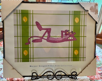 Werner Gregori Pink Panther Kitchen Towel Art – Pop Art Print 16x20