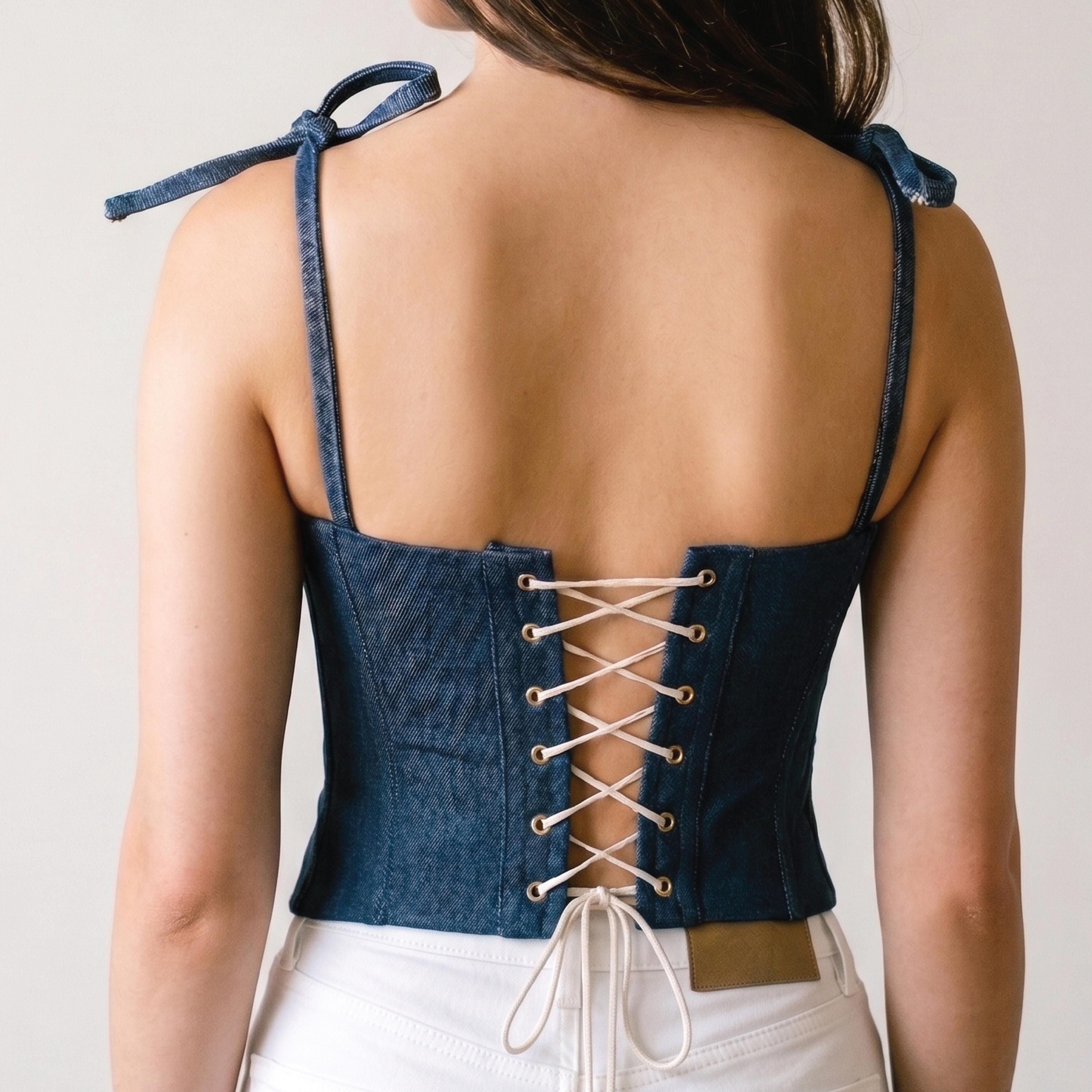 Busk Corset Top Sewing Pattern PDF Download, XXS - XXL, Bust Size A-F ...