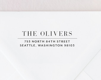 Personalized Return Address Stamp: Custom Self-Inking Stamp