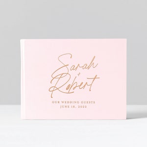 Personalized Wedding Guest Book: Foil Photo Album, Custom Keepsake