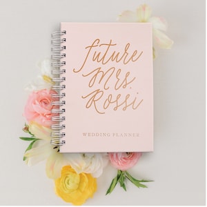 Wedding Planner Book, Real Gold Foil, Custom Wedding Planner Book, Personalized Wedding Planner, Bridal Shower Gift