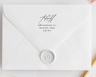 self inking return address stamp wedding invitation stamp etsy