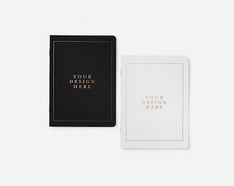 Wedding Vow Books, Set of 2, Personalized Gold Foil Custom Vow Book, Your Wedding Logo Here, Custom Design Custom Wedding Monogram Vow Books