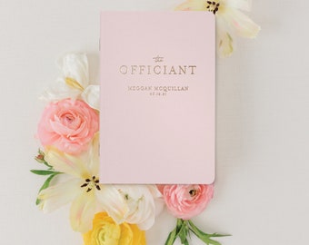 Wedding Officiant Book, Officiant Book, Officiant Gift Notebook, Reverend Book, Officiant Reading Book, Ceremony Book, Lined Pages