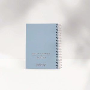 Blush Watercolor Wedding Planner Book, Custom Wedding Planner Book, Personalized Wedding Planner, Wedding Planner image 2