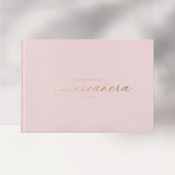 Quinceañera Guest Book, Quinceanera Ideas, Foil Guestbook , Sweet 15