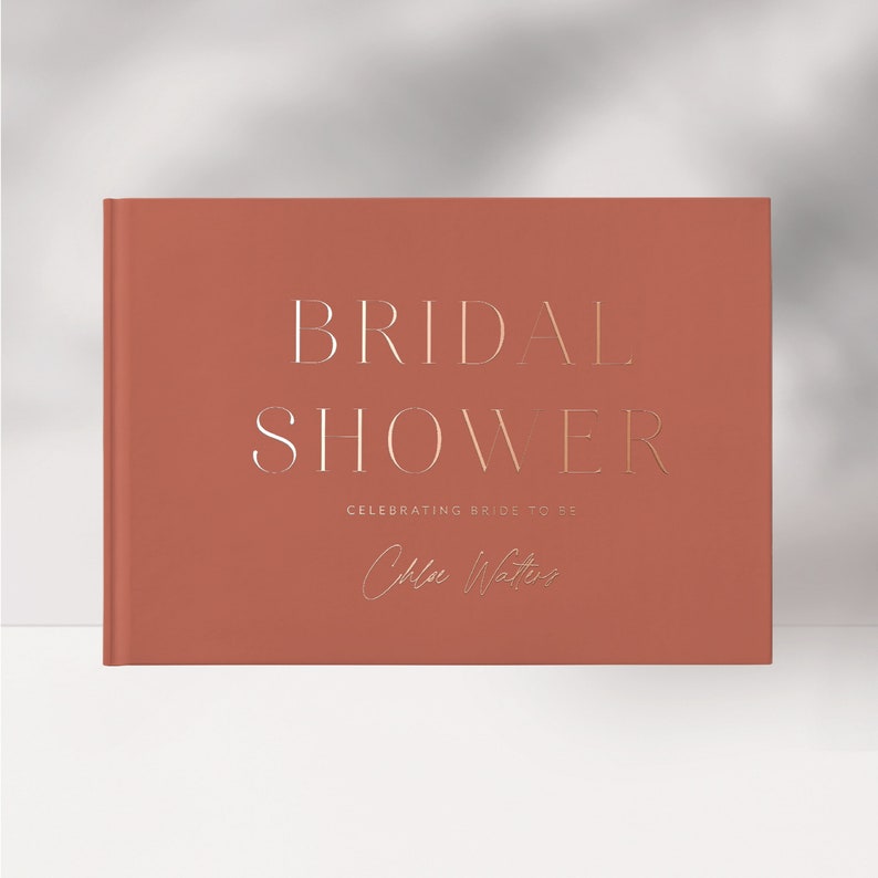 Bridal Shower Guest Book Bridal Shower Sign in Book Bride to Etsy