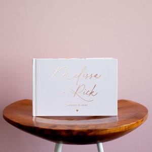 Wedding Guest Book | Neutral Guestbook | Album for Wedding | Wedding Sign In Book | Guestbook Foil | Lined Pages | Design: Script