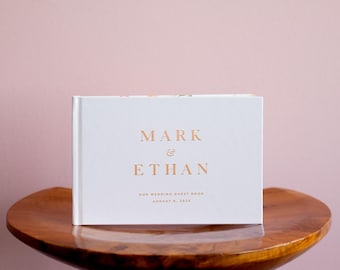 Foil Wedding Guest Book: Personalized Polaroid Photo Album