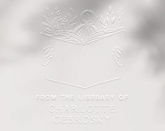 Personalized Book Embosser: Library Stamp, Self Inking or Rubber Stamp