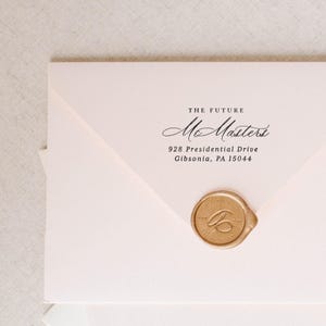 Simple Clean Return Address Stamp for Save the Dates, Wedding Return Address Stamp, Minimalist Rubber Return Address Stamp