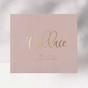 Wedding Guest Book, Wedding Guestbook, Landscape Guest Book, Gold Foil Guest Book, Personalized Hardcover Guest Book, Photo Guest Book