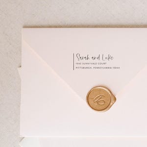 Personalized Return Address Stamp, Custom Stamp, Self Inking Stamp, Custom Return Address Stamp, Self Inking Wedding Invitation Stamp