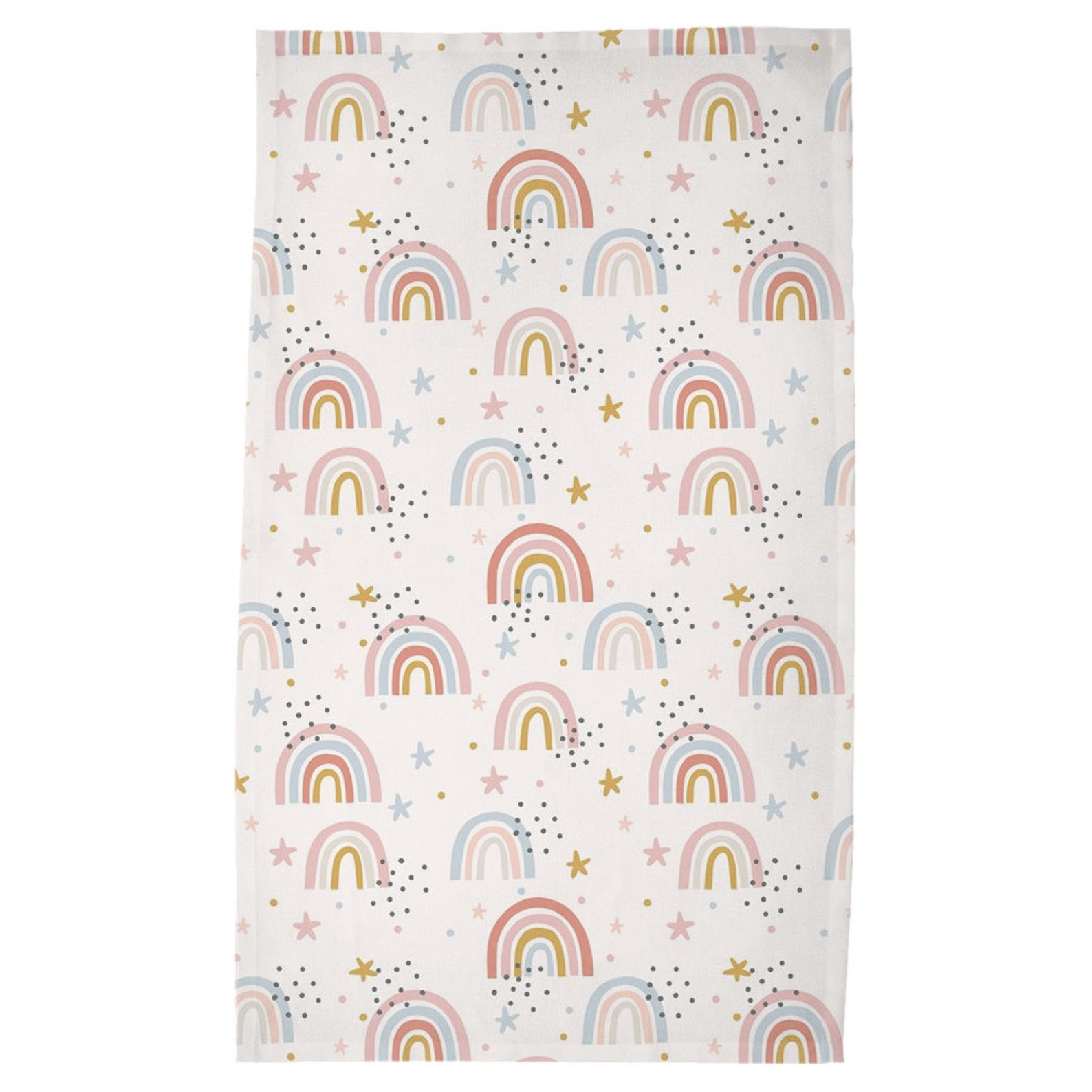 Rainbow Tea Towels Cotton Rainbow Kitchen Towel Kids Tea Etsy
