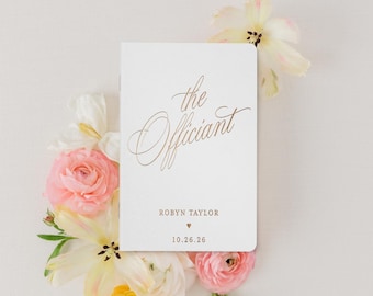 Wedding Officiant Book: Minimalist Design #claudia