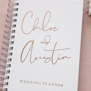 Wedding Planner, Personalized Wedding Planning Book, Engagement Gift, Gift for Bride