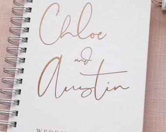 Wedding Planner, Personalized Wedding Planning Book, Engagement Gift, Gift for Bride