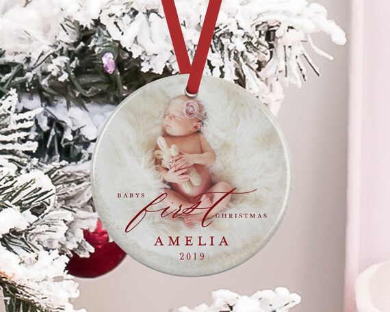 baby's first christmas angel ornament