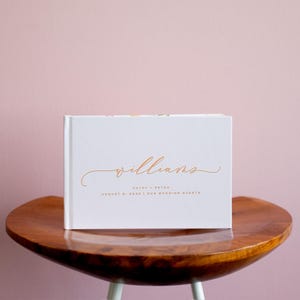 Wedding Guest Book, Rose Gold Foil Guestbook, Album Wedding, Wedding Sign In Book, Wedding Photo Booth Album, Wedding Polaroid Album