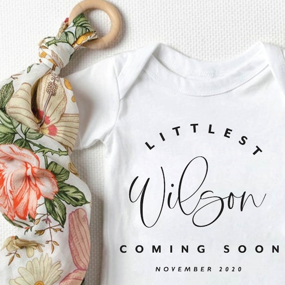 coming soon baby onesie