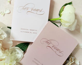 Wedding Vow Books for Couples: Many Colors Available