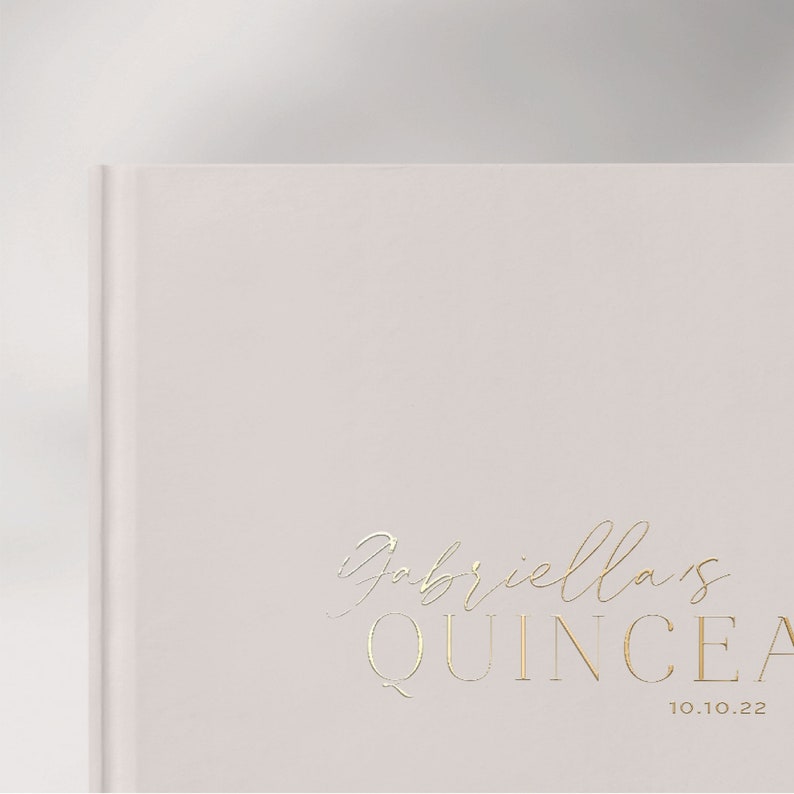 Quinceañera Guest Book Quinceanera Ideas Foil Guestbook Etsy