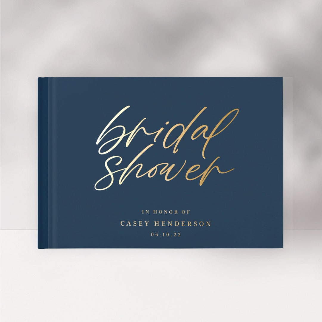 Bridal Shower Guest Book, Gold Foil Album, Future Wife to Be, Wifey