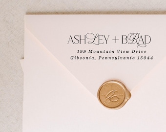 Stylish Self Inking Return Address Stamp: Modern Address Stamp