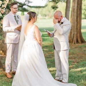 Wedding Vow Book Wedding Vow Books Personalized Vow Books Blue Vow Books Gold Foil Vow Booklets Personalized Vows His and Her Vow books