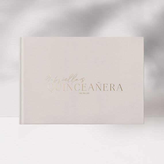 Quinceañera Guest Book, Quinceanera Ideas, Foil Guestbook , Sweet 15