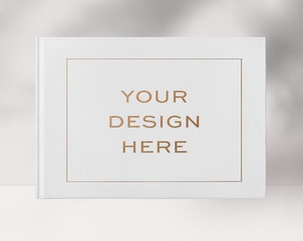 Custom Guest Book, Personalized Wedding Logo, Custom Wedding Monogram Book, Business Logo, Photo Booth Album, Upload Your Own Design