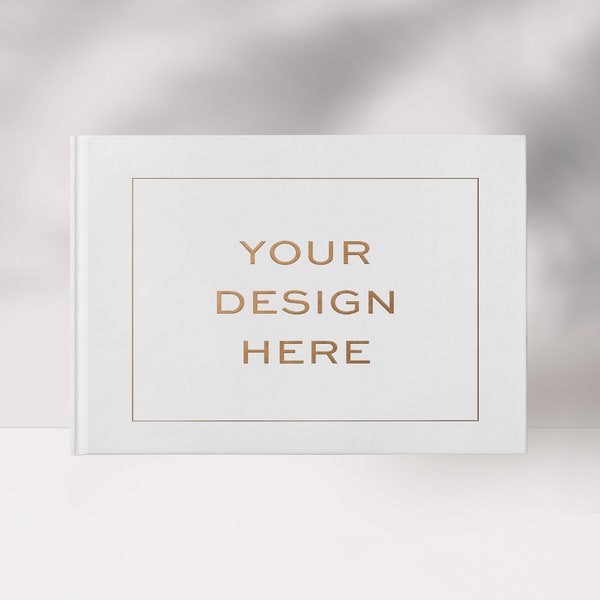 Custom Guest Book, Personalized Wedding Logo, Custom Wedding Monogram Book, Business Logo, Photo Booth Album, Upload Your Own Design