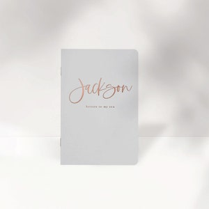 Personalized &#39;Letters to my Son&#39; Journal: Real Foil Keepsake Notebook