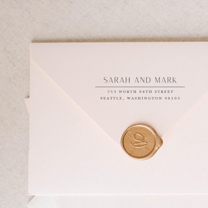 Personalized Return Address Stamp, Custom Stamp, Self Inking Stamp, Custom Return Address Stamp, Self Inking Wedding Invitation Stamp