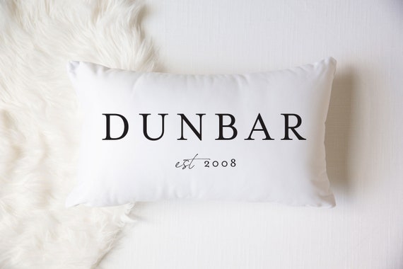 Last Name Pillow, Personalized Pillow, Family Pillow, Custom Family Pillow, Housewarming Gift, Family Gift, Wedding Pillow, Anniversary Date Il_570xn