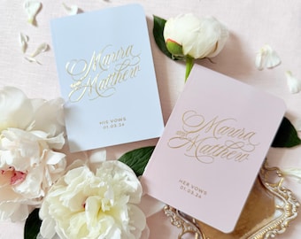 Wedding Vow Books for Couples: Many Colors Available #maura