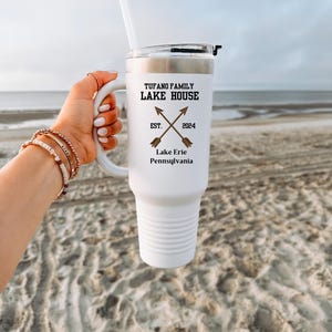 Personalized Family Lake House 40oz Tumbler - Perfect for Boating, Fishing, or Dockside Lounging, Lake Fun, Lake House Vibes, Summer Travel